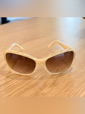 Vintage KATE SPADE NEW YORK “ESTHER/S” Sunglasses Italy 06-5G-120 Beige Marble